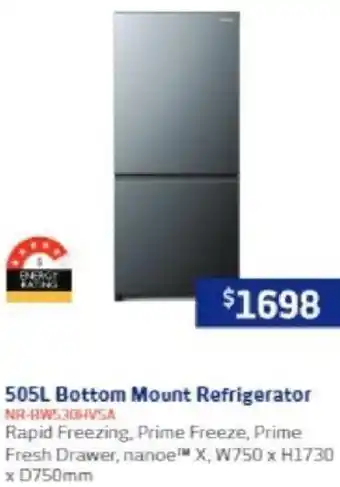 Retravision 505L Bottom Mount Refrigerator offer