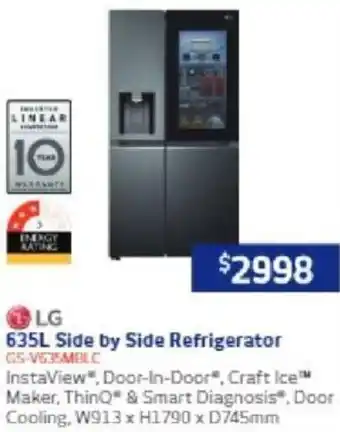 Retravision 635L Side by Side Refrigerator offer