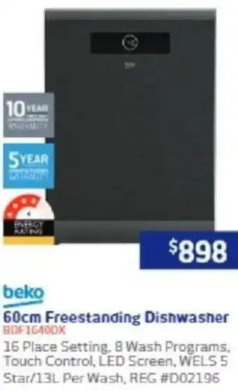Retravision 60cm Freestanding Dishwasher offer