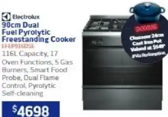 Retravision 90cm Dual Fuel Pyrolytic Freestanding Cooker offer