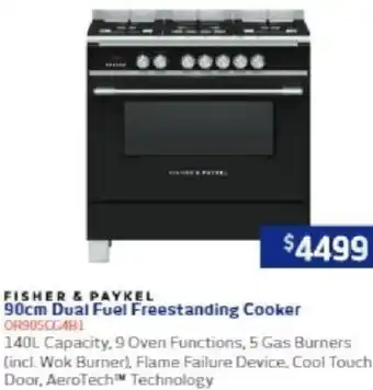 Retravision 90cm Dual Fuel Freestanding Cooker offer