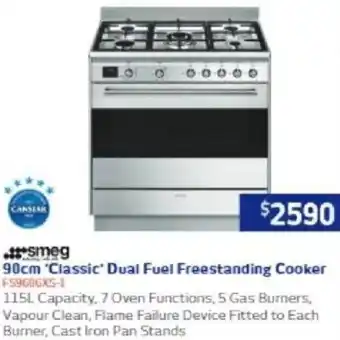 Retravision 90cm "Classic" Dual Fuel Freestanding Cooker offer