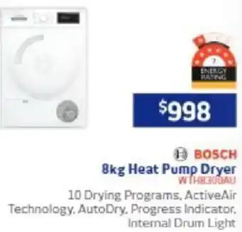 Retravision 8kg Heat Pump Dryer offer
