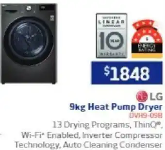 Retravision 9kg Heat Pump Dryer offer