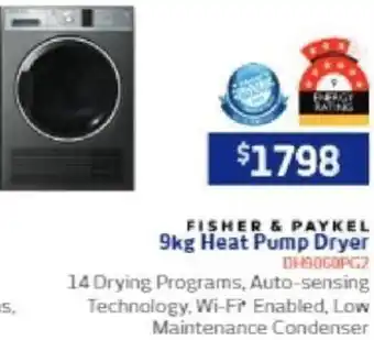 Retravision 9kg Heat Pump Dryer offer
