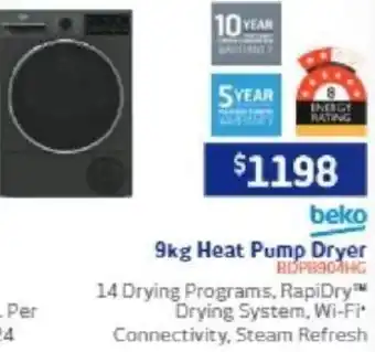 Retravision 9kg Heat Pump Dryer offer