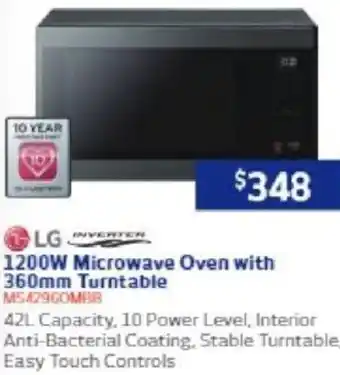 Retravision 1200W Microwave Oven with 360mm Turntable offer
