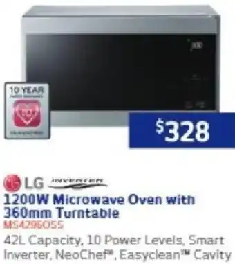 Retravision 1200W Microwave Oven with 360mm Turntable offer