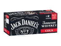 Liquorland Jack Daniels Double Jack & Cola Can 375ml (10 Pack) offer