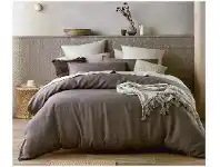 ALDI French Linen Quilt Cover Set - Queen Size or King Size offer