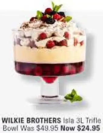 WILKIE BROTHERS Isla 3L Trifle Bowl