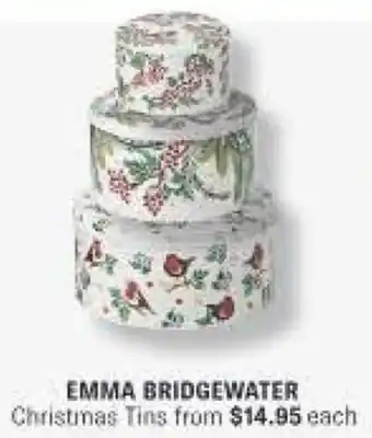 EMMA BRIDGEWATER Christmas Tins