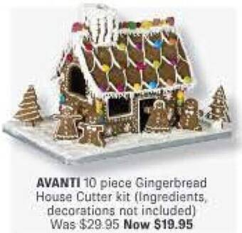Minimax AVANTI 10 piece Gingerbread House Cutter kit offer