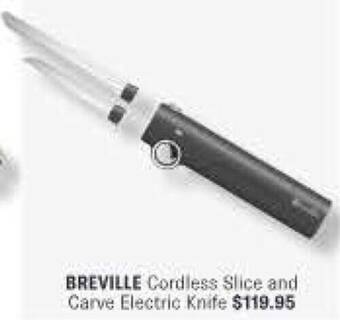 Minimax BREVILLE Cordless Slice and Carve Electric Knife offer