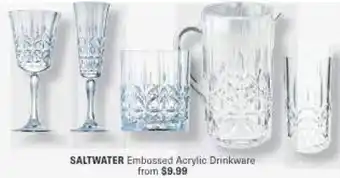 SALTWATER Embossed Acrylic Drinkware