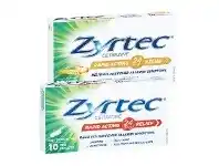 Foodworks Zyrtec Hay Fever Rapid Acting Liquid Capsules or Tablets 10 Pack offer