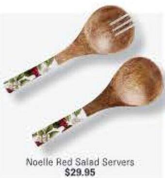 Minimax Noelle Red Salad Servers offer