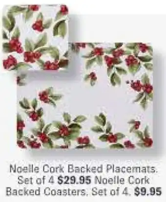 Noelle Cork Backed Placemats