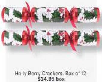 Minimax Holly Berry Crackers offer