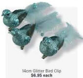 Minimax 14cm Glitter Bird Clip offer