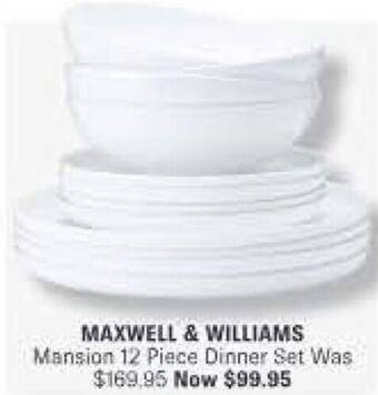 Minimax MAXWELL & WILLIAMS Mansion 12 Piece Dinner Set offer