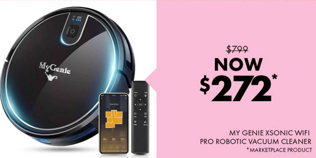 MY GENIE XSONIC WIFI PRO ROBOTIC VACUUM CLEANER offer at Crossroads
