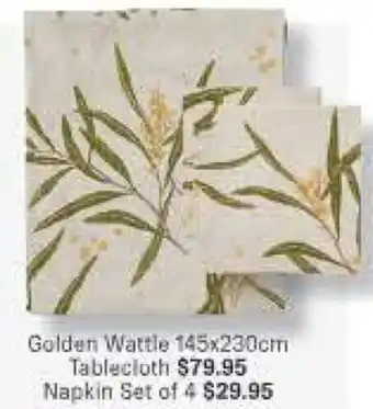 Golden Wattle 145x230cm Tablecloth