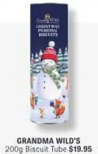 GRANDMA WILD'S 200g Biscuit Tube