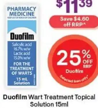 Duofilm Wart Treatment Topical Solution 15ml