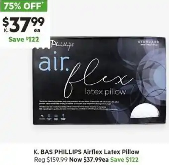 Harris Scarfe BAS PHILLIPS Airflex Latex Pillow offer