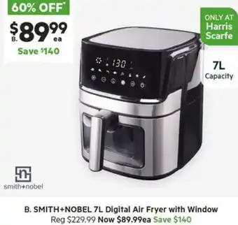 Harris Scarfe SMITH+NOBEL 7L Digital Air Fryer with Window offer
