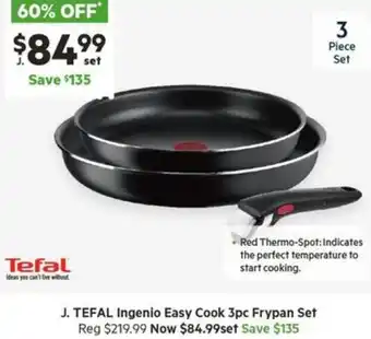 Harris Scarfe TEFAL Ingenio Easy Cook 3pc Frypan Set offer