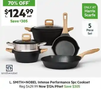 Harris Scarfe SMITH+NOBEL Intense Performance 5pc Cookset offer