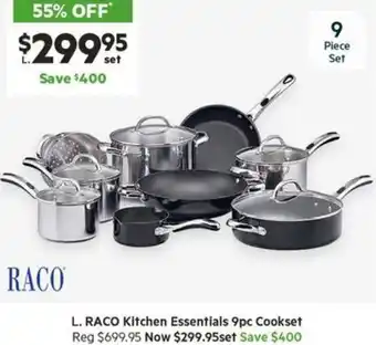 Harris Scarfe RACO Kitchen Essentials 9pc Cookset offer