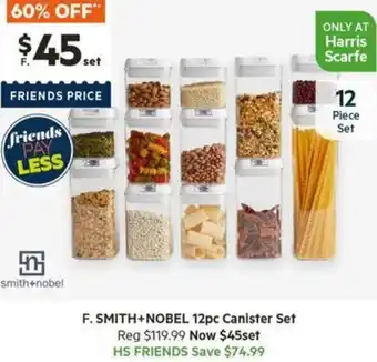 Harris Scarfe SMITH+NOBEL 12pc Canister Set offer