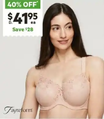 Harris Scarfe FAYREFORM Coral Underwire Bra offer