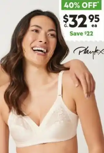Harris Scarfe PLAYTEX Cross Your Heart Bra offer