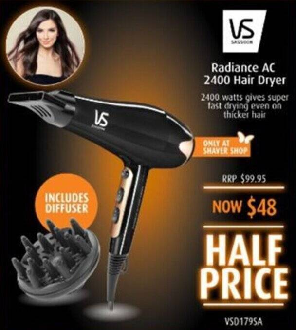 Shaver Shop Radiance AC 2400 Hair Dryer offer