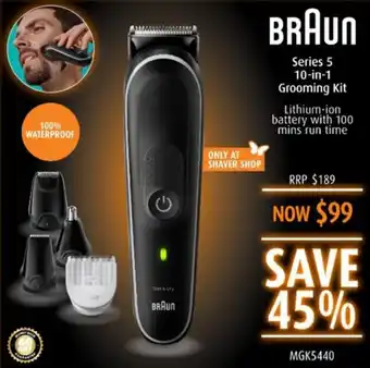 Shaver Shop Series 5 10-in-1 Grooming Kit offer