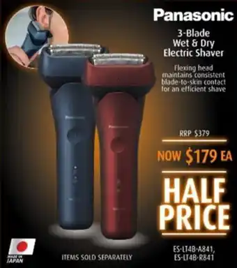 Shaver Shop 3-Blade Wet & Dry Electric Shaver offer