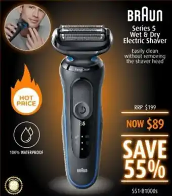 Shaver Shop Series 5 Wet & Dry Electric Shaver offer