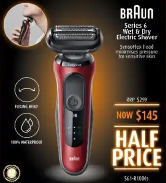 Shaver Shop Series 6 Wet & Dry Electric Shaver offer