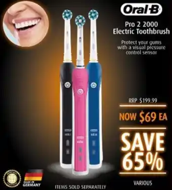 Shaver Shop Pro 2 2000 Electric Toothbrush offer