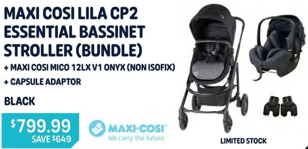 Baby Kingdom MAXI COSI LILA CP2 ESSENTIAL BASSINET STROLLER offer