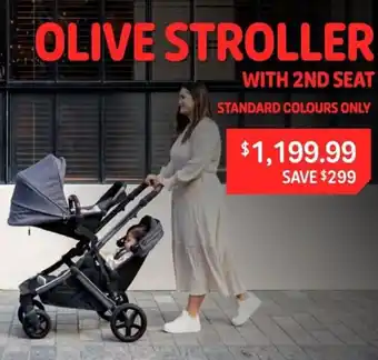 Baby Kingdom OLIVE STROLLER WITH 2ND SEAT offer
