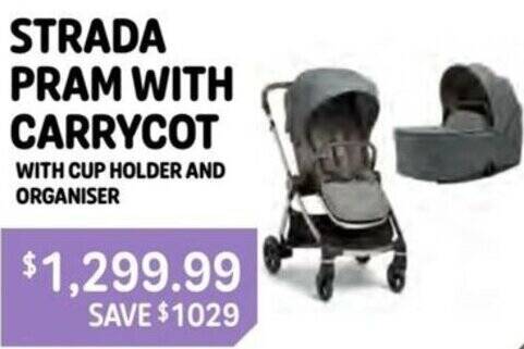 Baby Kingdom STRADA PRAM WITH CARRYCOT offer