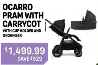 Baby Kingdom OCARRO PRAM WITH CARRYCOT offer