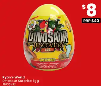 Ryan's World Dinosaur Surprise Egg