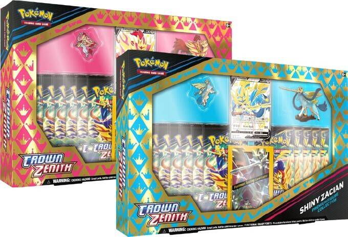 Toymate Pokemon tcg crown zenith shiny zacian & zamazenta figure box - assorted offer