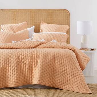 Pillow Talk Abel cloud clay coverlet set by essentials offer